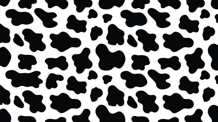 Fototapeta premium Stylish cow print pattern for fabric, wallpaper, or graphic design. Vector animal skin.
