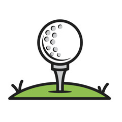 Golf Care Icon Logo Design Element