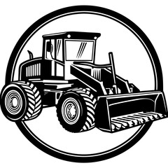 Grader Machine Line Icon Vector