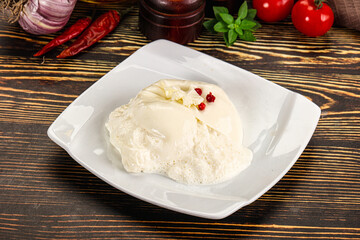 Italian soft young cheese burrata