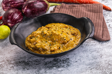 Indian chicken masala corma curry