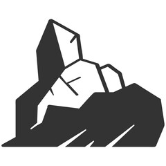 Illustration of a Mountain or Rock Formation