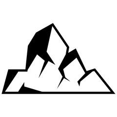 Illustration of a Mountain or Rock Formation