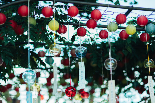 奈良のおふさ観音の美しい風鈴