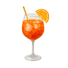 Cocktail with orange