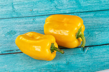 Ripe sweet yellow bell pepper