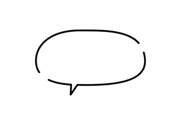 手書き風のシンプルで可愛い吹き出し