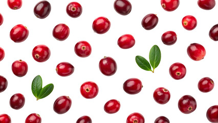 cranberry isolated png cranberries on white or transparent background cranberry berries collection no background top view full depth of field