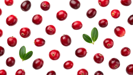 cranberry isolated png cranberries on white or transparent background cranberry berries collection no background top view full depth of field