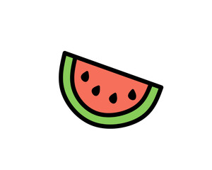 watermelon vector illustration