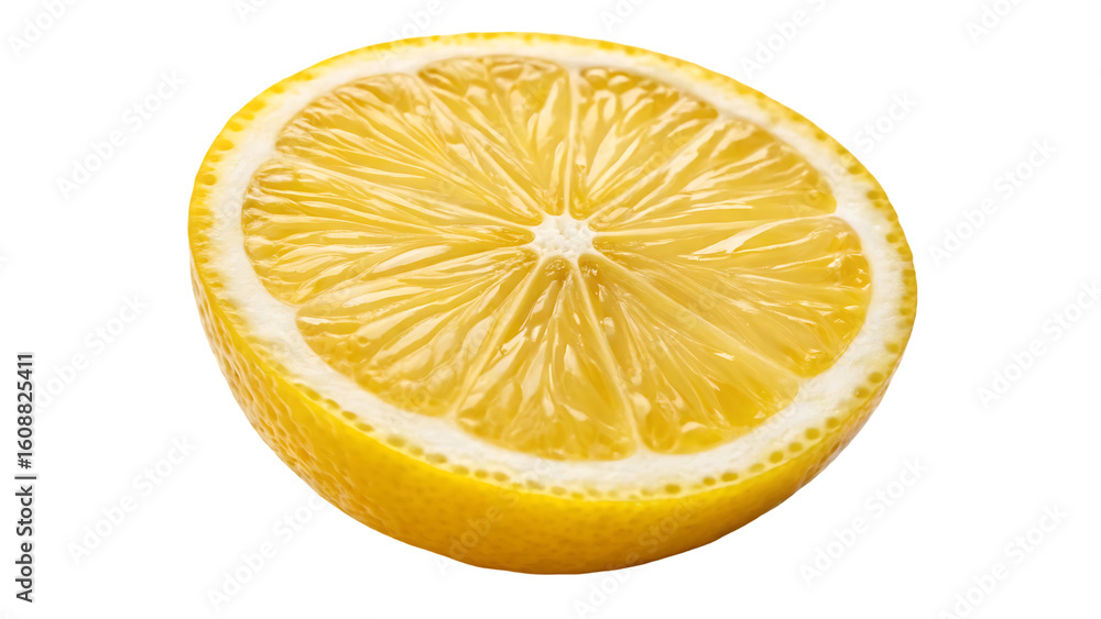 Aufkleber lemon fruit slice isolated png lemon slice top view on transparent background png format lemon slice