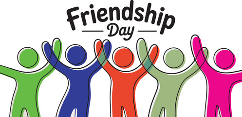 Celebrating Friendship Day with Connected Figures