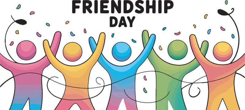 Friendship day national friendship day celebration friends happy friendship