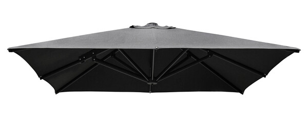 Black beach umbrella
