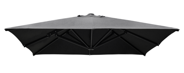 Black beach umbrella