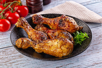 Baked chicken drumsticks with spices