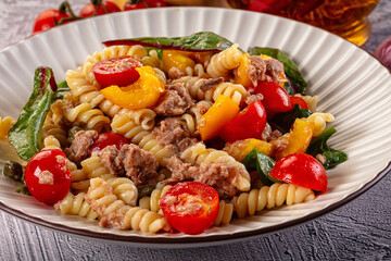 Italian pasta salad with tuna