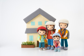 あみぐるみ人形　防災・避難訓練