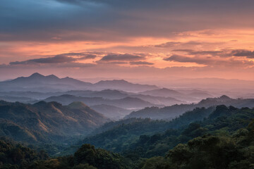 breathtaking sunsets over tropical rainforests in asia showcase natures vibrant palette
