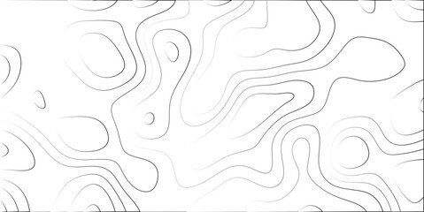 Abstract topographic contour lines in grayscale form a visually interesting pattern perfect for backgrounds and various design applications