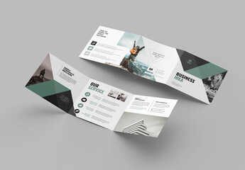 Creative Business Square Trifold Brochure Layout