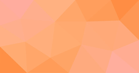 Orange geometric rumpled triangular low poly style gradient illustration graphic background