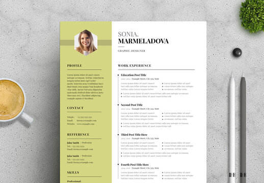 Simple Resume and Cover Letter Layout