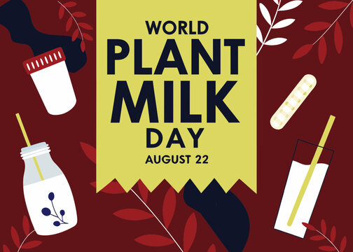 a vector featuring plant milk in jars with reusable items and greenery. suitable for environmental, vegan, and sustainability campaign materials. - Powered by Adobe