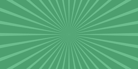 Retro green burst design radiating from central point ideal for vintage themed posters and graphic elements