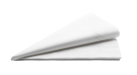 Two white cotton swabs with pointed tips isolated on transparent background