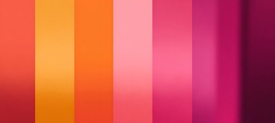 High saturation gradient from orange to warm pink 