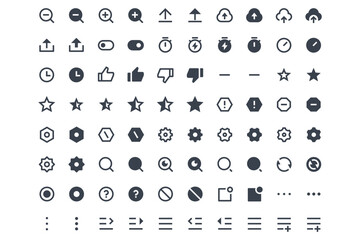 Small User Interface Line Icons Editable Stroke vector