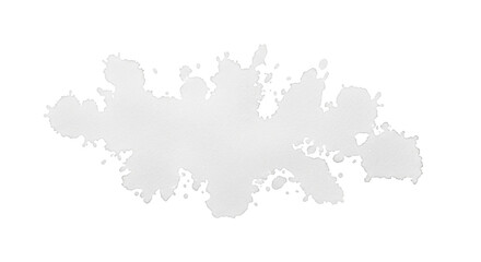 Obraz premium Abstract white ink splash and splatter isolated on transparent background
