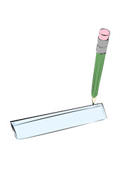 Mit Lineal und Bleistift zeichnen