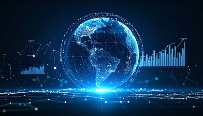 Global data network visualization