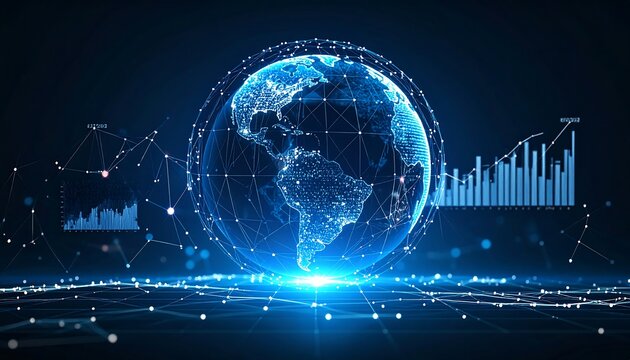 Global data network visualization