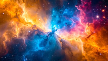 Colorful nebulae in deep space (3)