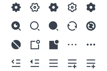 Question mark icon set