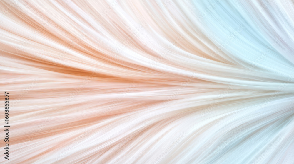Poster soft pastel colors blend seamlessly in flowing abstract design, creating calming atmosphere