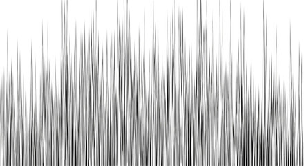 Obraz premium Abstract vertical black and white lines creating a textured pattern isolated on transparent background