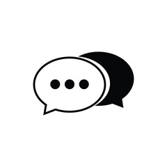 Chat message icons , talk message,  Bubble chat icon, Speech bubble symbol, Vector Illustration EPS 10.