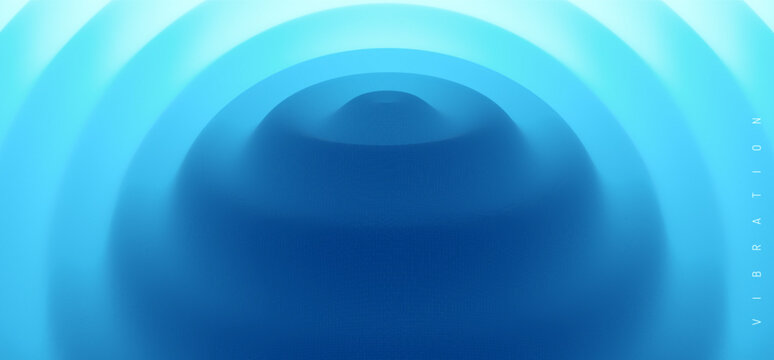 Background with convex forms and ripple effect. Vibrant trendy texture, with blending colors. Vector illustration for cover, card, postcard, interior design, banner, poster, brochure or presentation.