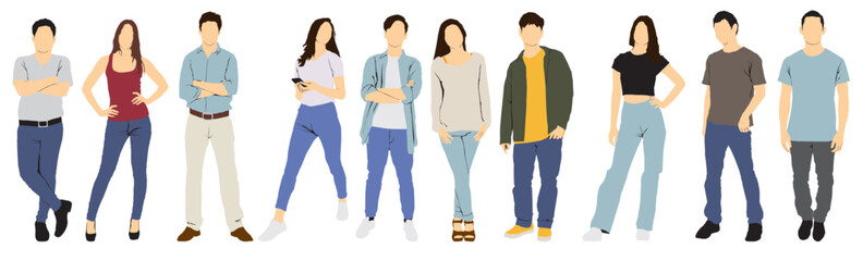 people collection full isolated  © bhupen