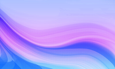 Obraz premium Abstract blue and purple wave patterns flow with futuristic light and texture for a vibrant digital art background illustration