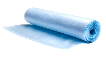 A disposable plastic barrier mat, designed for easy cleanup during messy cradle cap treatment applications on infants, isolated on a pure Transparent background.