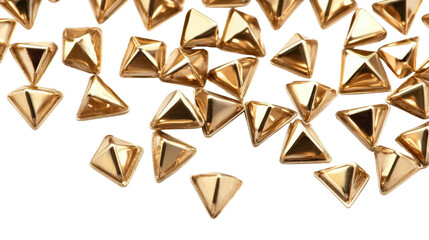 Fashion Rivets Pyramid Metal Studs on white background