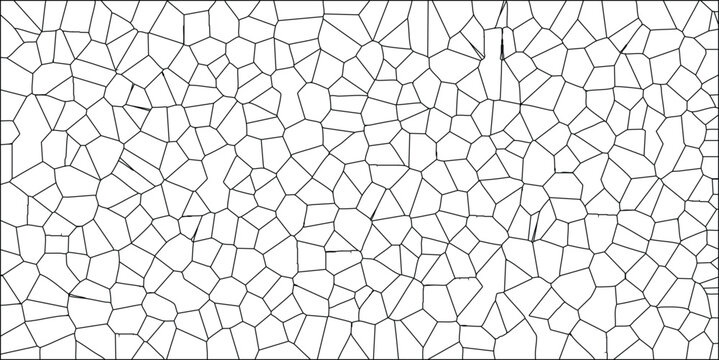 Abstract geometric cell pattern texture design in black and white suitable for digital backdrop seamless repeatable background and surface decoration