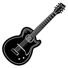 Fototapeta premium Guitar Vector Colorful Mexican Holiday Symbol AI Design