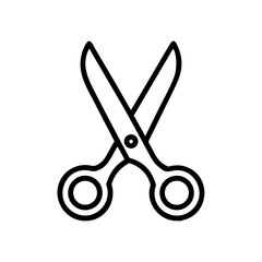 Fototapeta premium Scissors Icon for Creativity and Crafting Topics