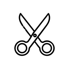 Fototapeta premium Scissors Icon for Creativity and Crafting Topics